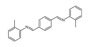 N-(2-methylphenyl)-1-[4-[(2-methylphenyl)iminomethyl]phenyl]methanimine结构式