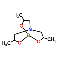 Triisopropanolamine cyclic borate structure
