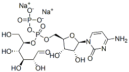 cytidine 5'-diphosphoglucose, disodium salt Structure