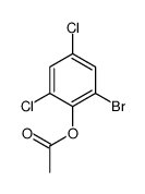 (2-bromo-4,6-dichlorophenyl) acetate结构式