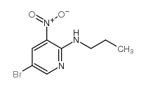 5-溴-3-硝基-2-丙基氨基吡啶结构式