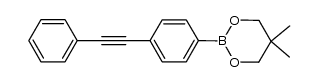 4-(phenylethynyl)phenylboronic acid neopentyl glycol ester Structure