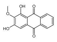 Anthraquinone, 1,3-dihydroxy-2-methoxy- structure