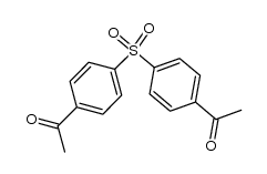 4,4'-diacetyldiphenyl sulphone Structure
