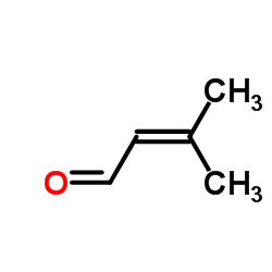 3-Methyl-2-butenal Structure