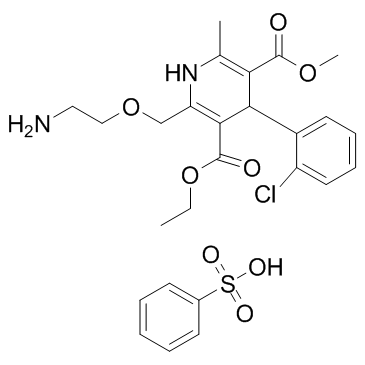 苯磺酸氨氯地平结构式