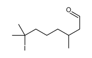 7-iodo-3,7-dimethyloctanal Structure