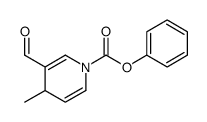 phenyl 3-formyl-4-methyl-4H-pyridine-1-carboxylate结构式