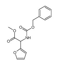 (RS)-methyl 2-(benzyloxycarbonylamino)-2-(furan-2-yl)acetate结构式