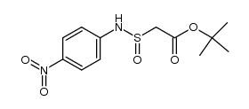 tert-butyl 2-(N-(4-nitrophenyl)sulfinamoyl)acetate Structure
