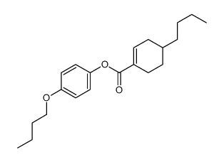 (4-butoxyphenyl) 4-butylcyclohexene-1-carboxylate结构式