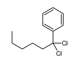 1,1-dichlorohexylbenzene Structure