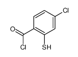 Benzoyl chloride, 4-chloro-2-mercapto- (9CI) Structure