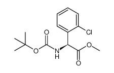 N-Boc-(S)-2-chlorophenylglycine methyl ester结构式