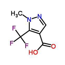 1-甲基-5-(三氟甲基)吡唑-4-甲酸结构式
