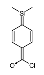Benzoyl chloride, 4-(dimethylsilyl)- (9CI) Structure