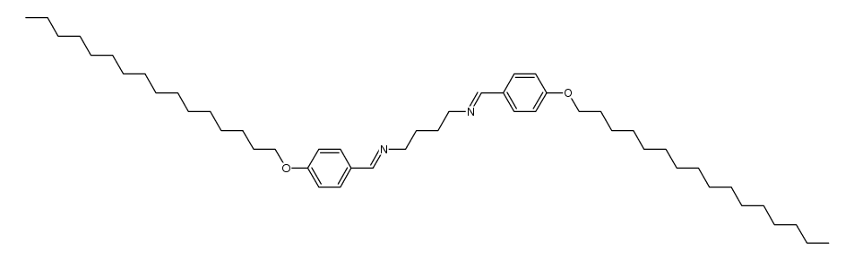 N,N'-(butane-1,4-diyl)bis(1-(4-(hexadecyloxy)phenyl)methanimine) Structure