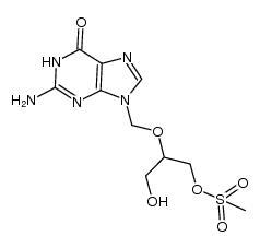 O-mesyl ganciclovir Structure