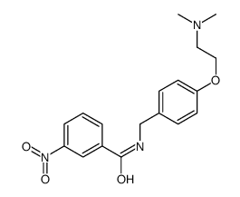 N-((4-(2-(Dimethylamino)ethoxy)phenyl)methyl)-3-nitrobenzamide结构式