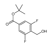 3,5-二氟-4-(羟基甲基)苯甲酸叔丁酯结构式