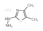 2-肼基-4,5-二甲基-1,3-噻唑盐酸盐结构式