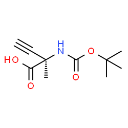 Boc-alpha-methyl-D-Propargylglycine Structure