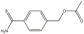 4-(乙酰氧甲基)硫代苯甲酰胺结构式
