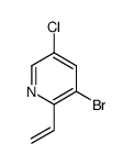 3-bromo-5-chloro-2-vinylpyridine结构式