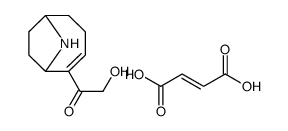 1-[(6R)-9-azabicyclo[4.2.1]non-4-en-5-yl]-2-hydroxyethanone,(E)-but-2-enedioic acid Structure