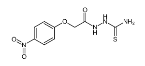 2-(2-(4-nitrophenoxy)acetyl)hydrazine-1-carbothioamide结构式
