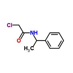 2-氯-N-(1-苯乙基)乙酰胺结构式