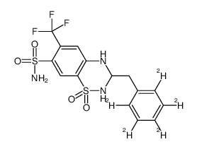 rac-Bendroflumethiazide-d5 Structure