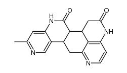 3-methyl-6b,7,13,13a-tetrahydro-5H-dipyrido[4,3-c:2',3',4'-gh][2,8]phenanthroline-6,8(6aH,9H)-dione结构式