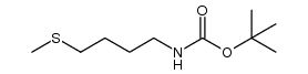 tert-butyl [4-(methylsulfanyl)butyl]carbamate结构式