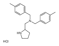 Bis-(4-Methyl-benzyl)-pyrrolidin-2-ylmethyl-amine hydrochloride structure