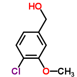 (4-氯-3-甲氧基苯基)甲醇结构式