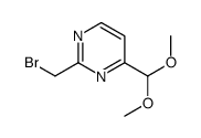 2-(bromomethyl)-4-(dimethoxymethyl)pyrimidine Structure