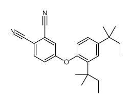 4-[2,4-bis(2-methylbutan-2-yl)phenoxy]benzene-1,2-dicarbonitrile Structure