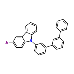 3-溴-9-[1,1':3',1''-三联苯]-5'-基-9H-咔唑结构式
