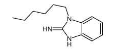 1-hexylbenzimidazol-2-amine结构式