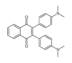 2,3-bis[4-(dimethylamino)phenyl]naphthalene-1,4-dione Structure