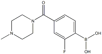 2-Fluoro-4-(4-methyl-1-piperazinylcarbonyl)benzeneboronic acid Structure