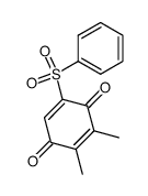 2,3-dimethyl-5-phenylsulfonyl-1,4-benzoquinone结构式
