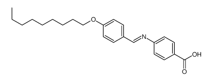 4-[(4-nonoxyphenyl)methylideneamino]benzoic acid结构式