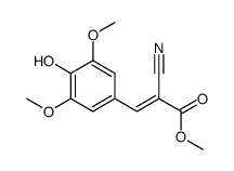METHYL 2-CYANO-3-(4-HYDROXY-3,5-DIMETHOXYPHENYL)ACRYLATE结构式