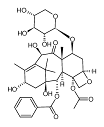 7-木糖基-10-去乙酰基巴卡亭Ⅲ结构式