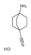 4-Aminobicyclo[2.2.2]octane-1-carbonitrile hydrochloride Structure