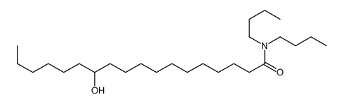 N,N-dibutyl-12-hydroxyoctadecan-1-amide结构式