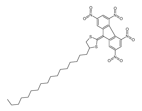 4-heptadecyl-2-(2,4,5,7-tetranitrofluoren-9-ylidene)-1,3-dithiolane Structure