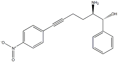 (1R,2R)-2-amino-6-(4-nitrophenyl)-1-phenylhex-5-yn-1-ol Structure
